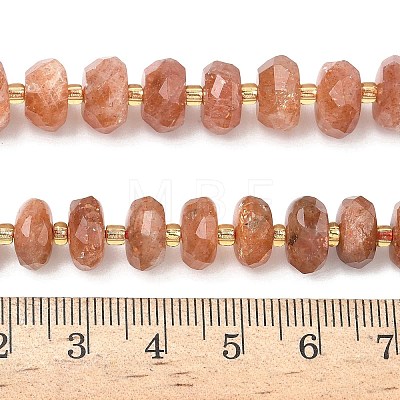 Natural Sunstone Beads Strands G-L642-J01-03-1