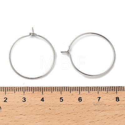 Brass Hoop Earrings Findings IFIN-R211-01P-1