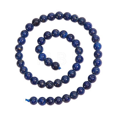  5 Strands Natural Lapis Lazuli Beads Strands G-NB0004-56-1