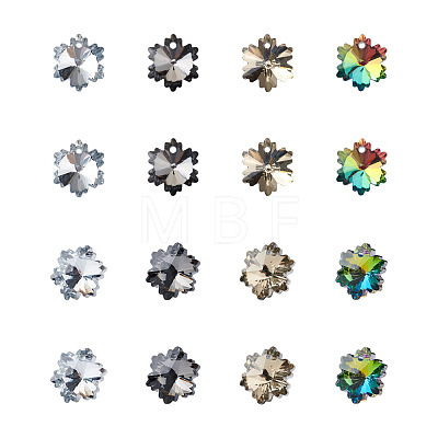 Electroplated Glass Charms EGLA-TA0001-10-1