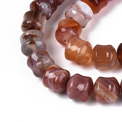 Natural Red Agate Beads Strands G-N353-06A-05-1