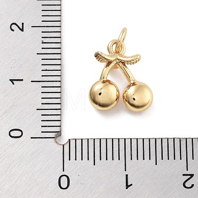 Rack Plating Brass Micro Pave Cubic Zirconia Pendants KK-Z071-85G-02-1