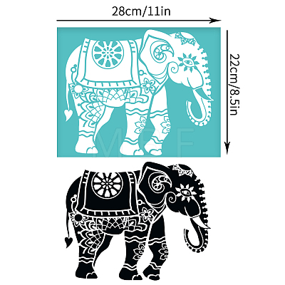 Self-Adhesive Silk Screen Printing Stencil DIY-WH0338-331-1