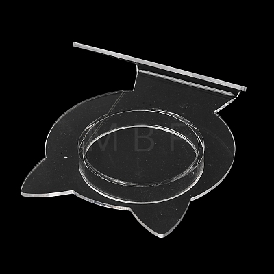 Clear Acrylic Slant Back Single Bracelet Bangle Display Stands BDIS-C003-01A-1
