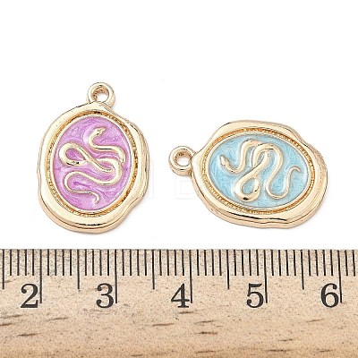 Alloy Enamel Pendants FIND-H058-01C-KCG-1