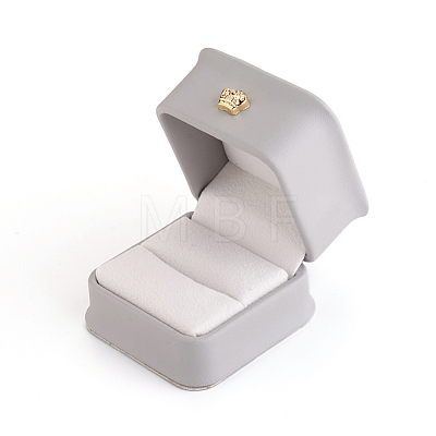 PU Leather Ring Gift Boxes LBOX-L005-A02-1