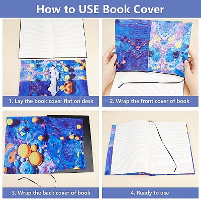 Polyester Book Covers OFST-WH0009-006-1