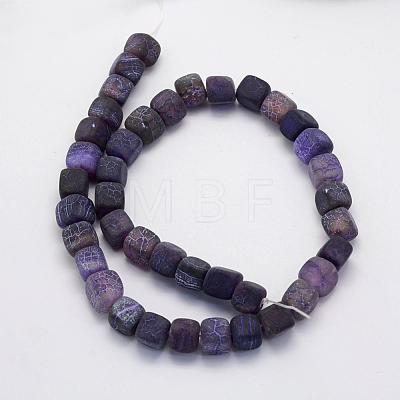 Natural Agate Beads Strands G-G705-10mm-12-1