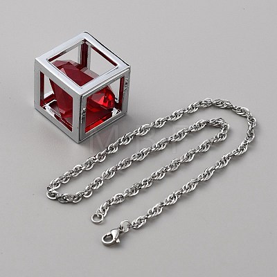 Bling Diamond Cube Car Rear View Mirror Charms HJEW-WH0043-45P-01-1