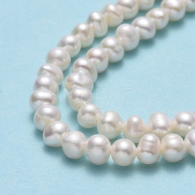 Natural Cultured Freshwater Pearl Beads Strands PEAR-F018-07-01-1