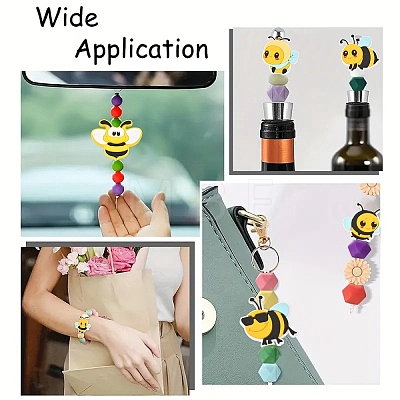 20Pcs 10 Styles PVC & Silicone Beads FIND-YW0017-88-1