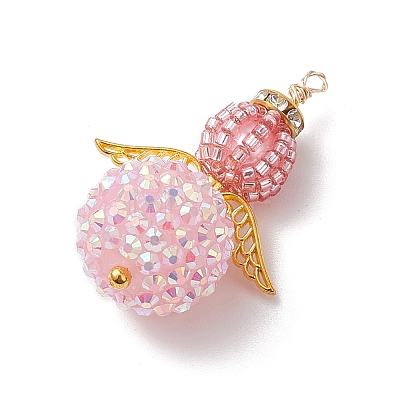 Seed Beads Alloy Pendants PALLOY-MZ00284-03-1