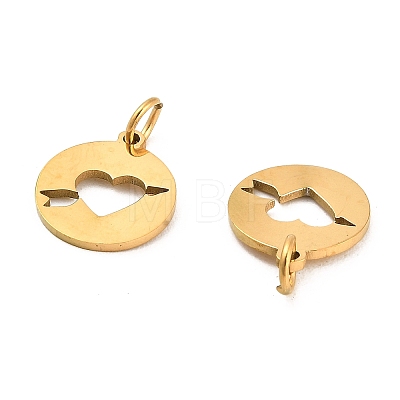 304 Stainless Steel Charms STAS-D050-07G-01-1