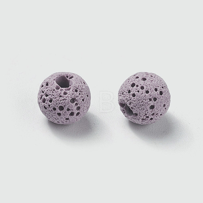 Unwaxed Natural Lava Rock Beads X-G-F325-8mm-A03-1