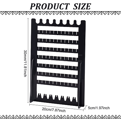 9-Tier Opaque Acrylic Jewelry Display Organizer Holder NDIS-WH0016-01-1