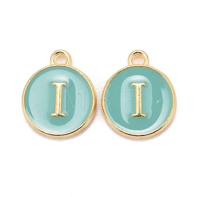 Golden Plated Alloy Enamel Charms X-ENAM-S118-05I-1