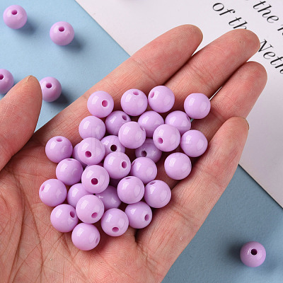 Opaque Acrylic Beads MACR-S370-C10mm-A03-1
