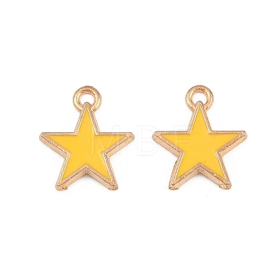 Alloy with Enamel Charms AL-CBA9C31-06G-F-1
