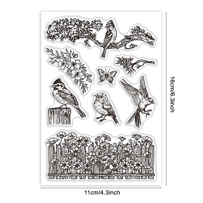 Custom Summer Theme PVC Plastic Clear Stamps DIY-WH0631-0013-1