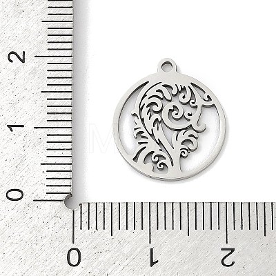 201 Stainless Steel Pendants STAS-F316-33P-1