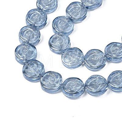 Electroplate Glass Beads Strand EGLA-S188-19-A01-1