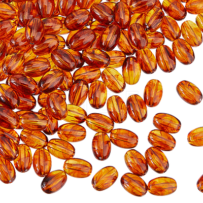 200Pcs Transparent Acrylic Beads MACR-DC0001-27-1