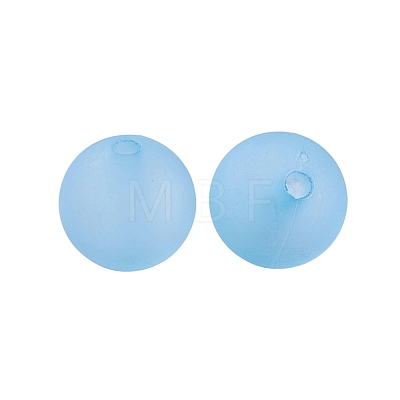 Round Transparent Acrylic Beads FACR-X0001-01-10mm-1