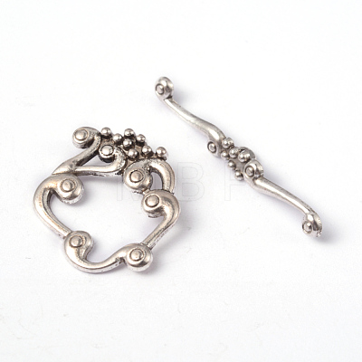 Tibetan Silver Toggle Clasps X-LF1357Y-1