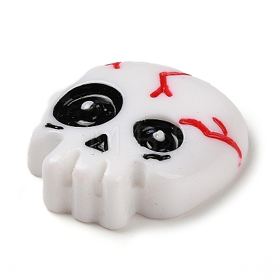 Skull Halloween Opaque Resin Decoden Cabochons RESI-R446-01D-1