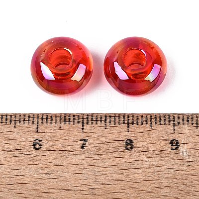 Transparent Acrylic European Beads OACR-E033-20H-1