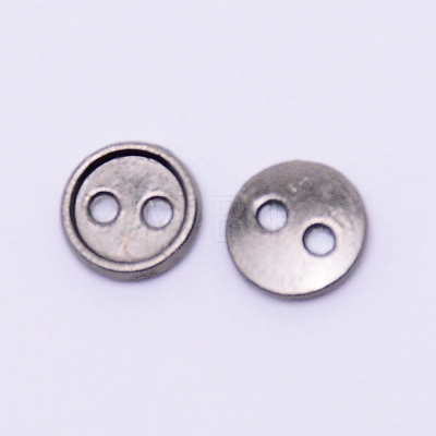 Alloy Mini Buttons PALLOY-WH0076-49B-B-1