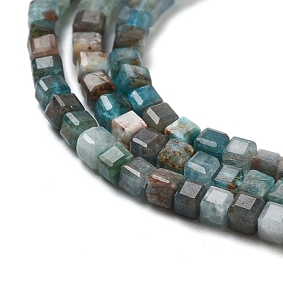 Natural Blue Apatite Beads Strands G-P457-B01-14B-1