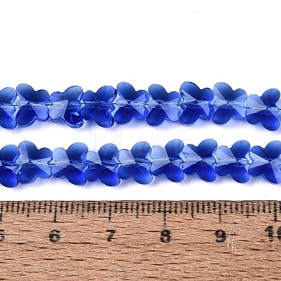 Transparent Glass Beads Strands GLAA-Q118-01A-B02-1