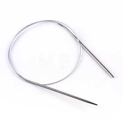Steel Wire Stainless Steel Circular Knitting Needles and Random Color Plastic Tapestry Needles TOOL-R042-650x3.5mm-1