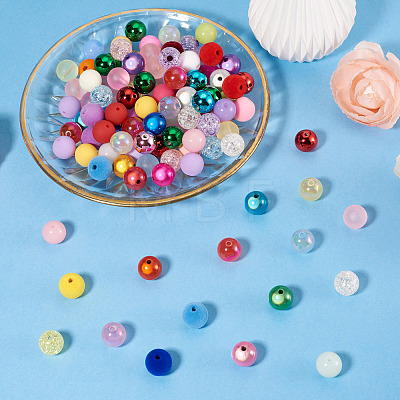 120Pcs 8 Styles Acrylic Beads MACR-TA0002-95-1