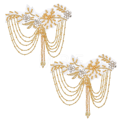 Flower Computerized Embroidery Ornament Accessories AJEW-WH0410-116A-1