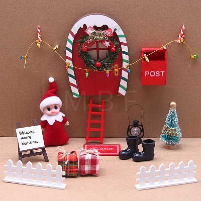 Wooden Doll House Ornament Sets MIMO-PW0003-137-1