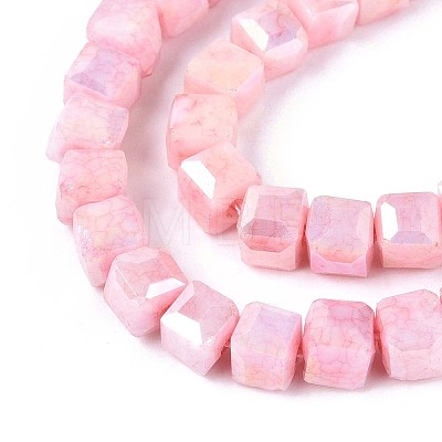Anti-Tarnish Electroplate Glass Beads Strands GLAA-T025-4mm-10I-1
