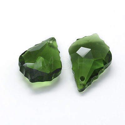 Faceted Glass Pendants X-GLAA-F068-C01-1