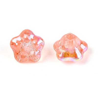 Electroplate Glass Beads Strands EGLA-T021-22H-1