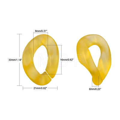 Transparent Acrylic Linking Rings OACR-S036-001B-K11-1