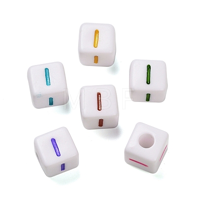 Opaque Acrylic Beads OACR-I022-01I-1