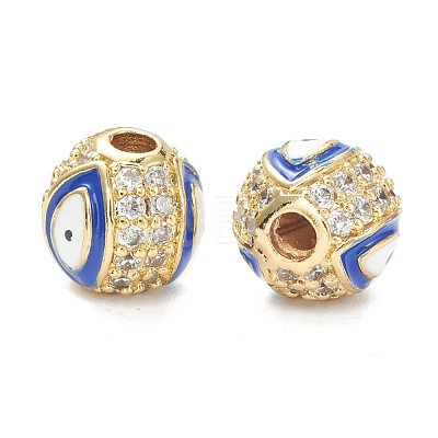 Brass Micro Pave Cubic Zirconia Charms ZIRC-A019-16G-A02-1