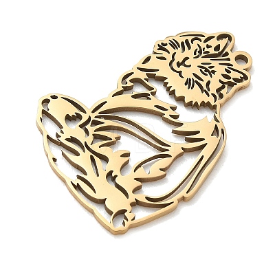 201 Stainless Steel Pendants SA-CBAE892-01G-06-1