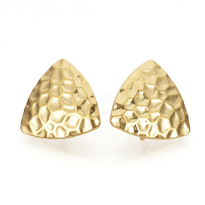 Brass Ear Stud Findings KK-S336-21G-1