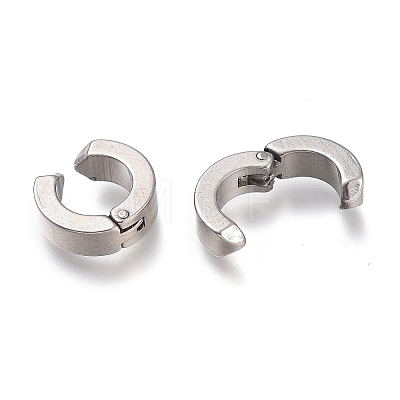 303 Stainless Steel Cuff Earrings EJEW-F262-01B-P-1