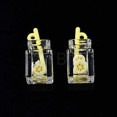 Imitation Drink Resin Pendants LS-CRES-S359-32P-1