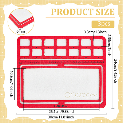 Felt Bead Design Board DIY-WH0419-98A-02-1