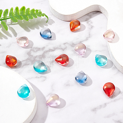 120Pcs 6 Colors Transparent Glass Beads GLAA-SC0001-56-1