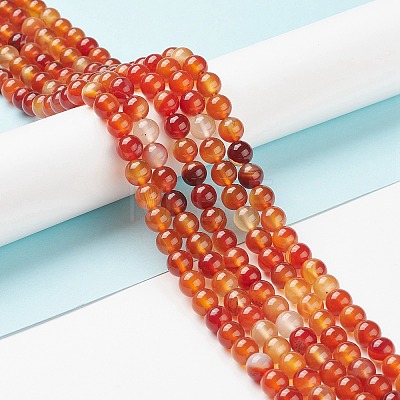 Natural Carnelian Beads Strands G-F718-07-1